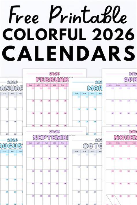 calendar printouts 2018