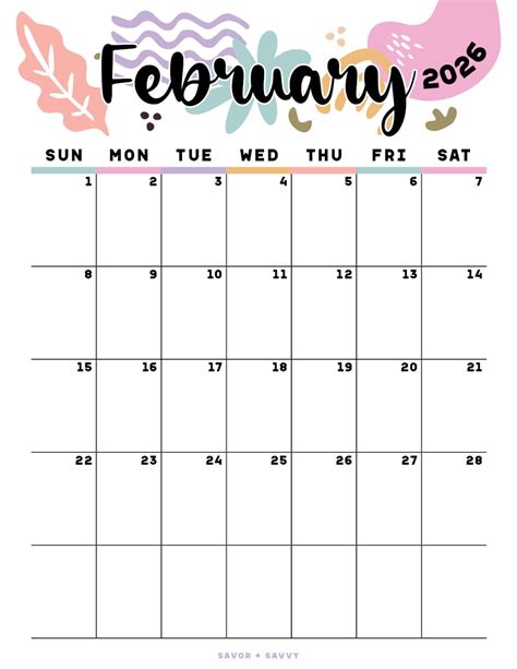feb 2025 calendar