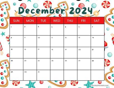 free printable december 2024 calendar