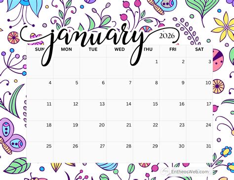 january 2025 calendar printable