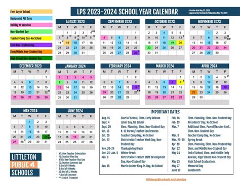 littleton public schools calendar