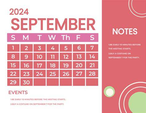 september 2024 calendar