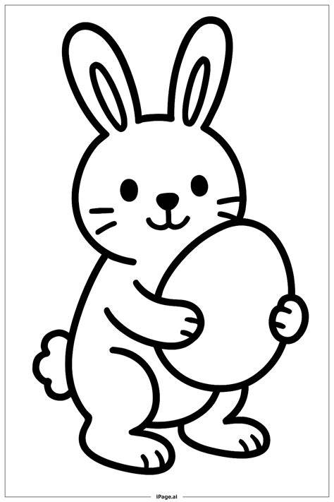 Coloring Book Easter Bunny