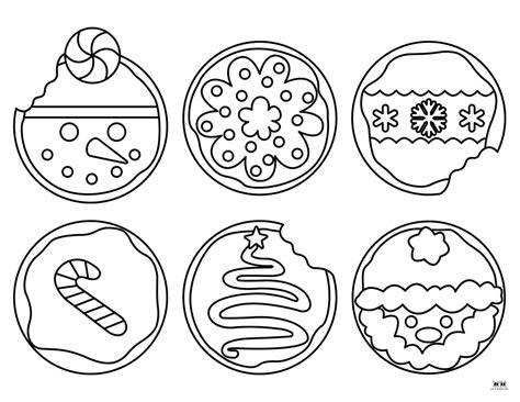 Coloring Page Christmas Cookies