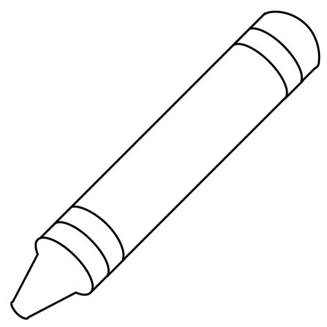 Coloring Page Of Crayons