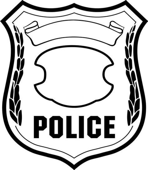 Coloring Page Police Badge