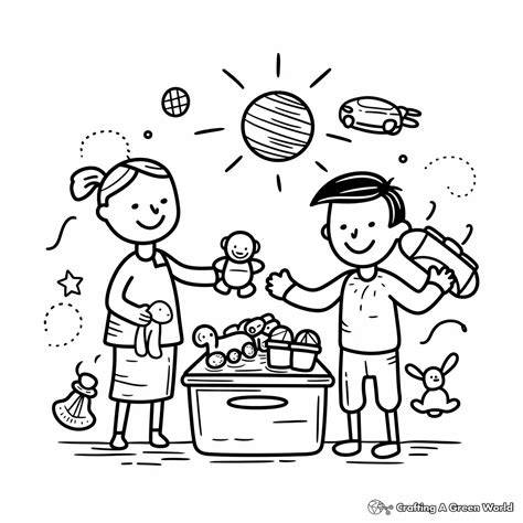 Coloring Pages About Sharing