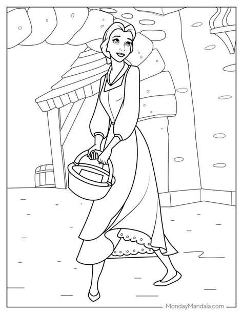 Coloring Pages Disney Princess Belle