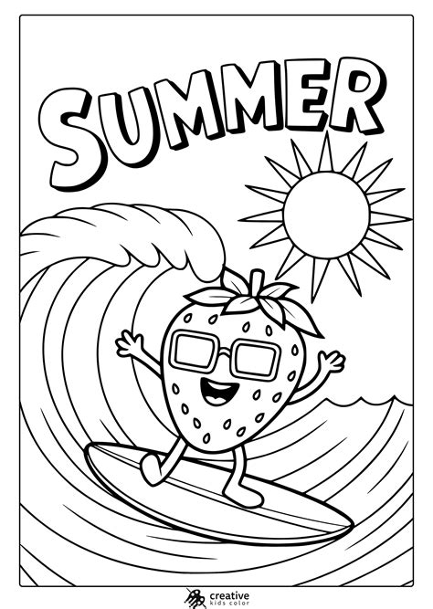 Coloring Pages Free Printable Summer