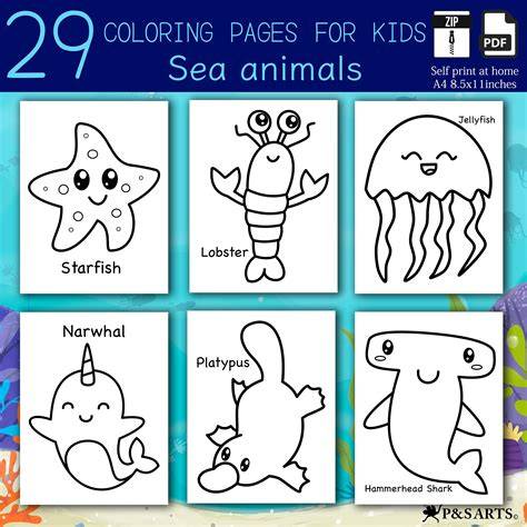Coloring Pages Of Sea Animals Printable