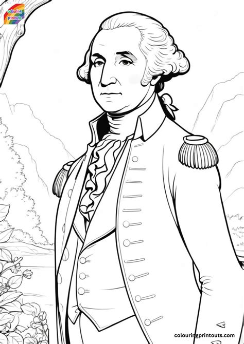 Coloring Picture Of George Washington
