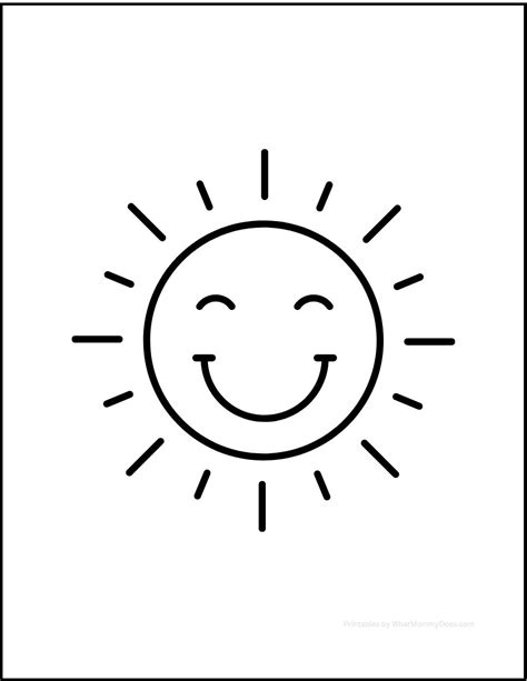 Coloring Sheets Sun