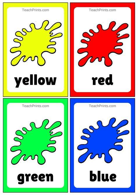 Colors Flashcards For Kids