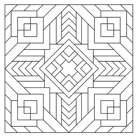 Colouring Geometric Patterns