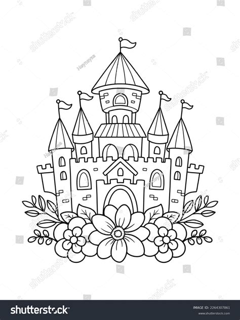 Colouring Page Castle