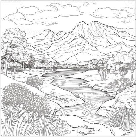 Colouring Pages Landscape