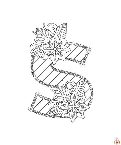 Colouring Pages Letter S