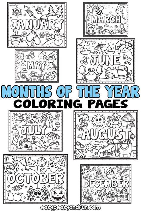 Colouring Pages Months Of The Year