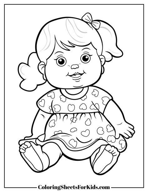 Colouring Pages Of Doll