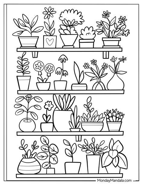 Colouring Pages Plants
