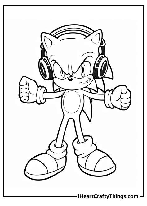 Colouring Pages Sonic
