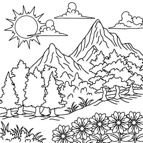 Colouring Pictures Of Nature