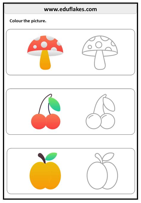 Colouring Worksheet For Kg