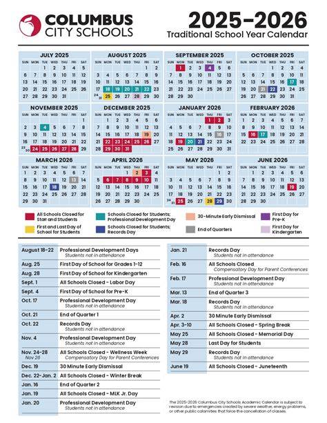 Columbus City Schools Calendar 2024