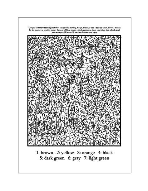 Complicated Color By Number Printables