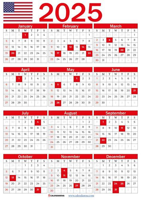 2025 holidays calendar