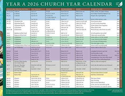 colors of church calendar