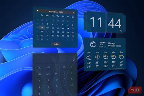 computer desktop calendar widget