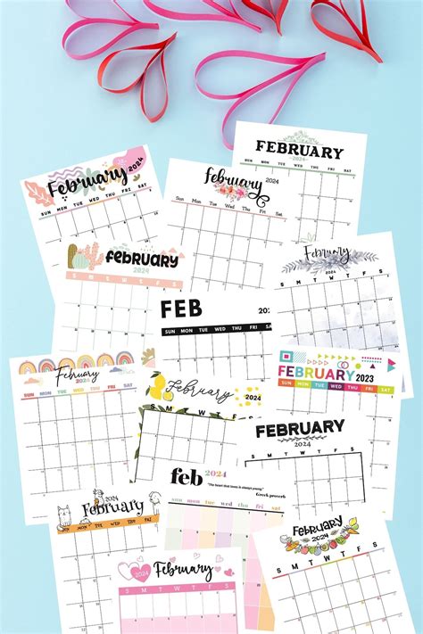 february calendar designs