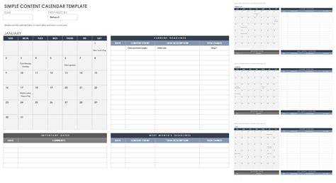 google sheet calendar template