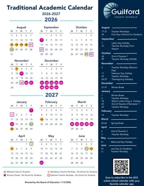 guilford county schools calendar