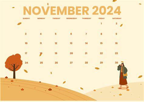 november calendar 2024