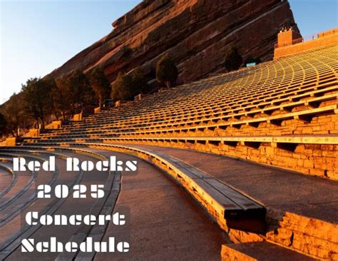 red rocks concert calendar