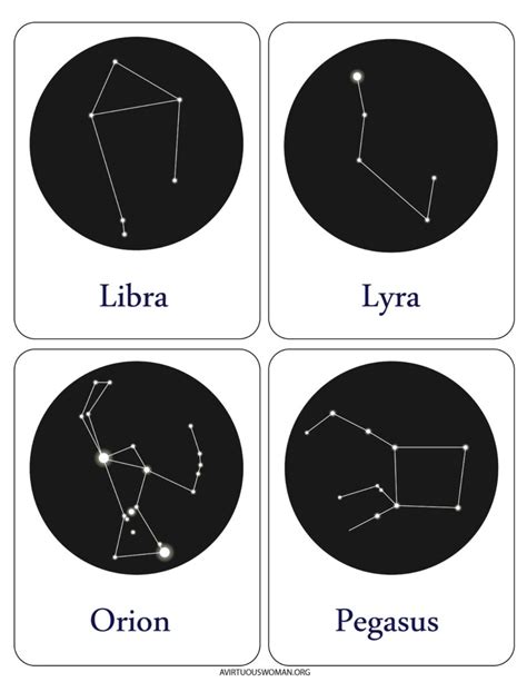 Constellation Lacing Cards Printable
