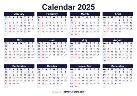 2025 calendar with week numbers