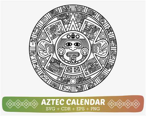 aztec calendar easy calendar drawing