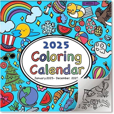 colouring in calendar