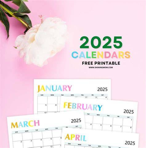 free printable 2025 calendar printable