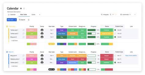 google docs calendar template