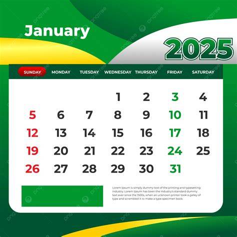 january 2025 calendar