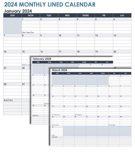 monthly calendar 2024