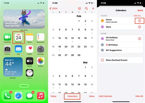 share calendar iphone