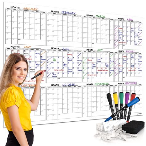 whiteboard and calendar