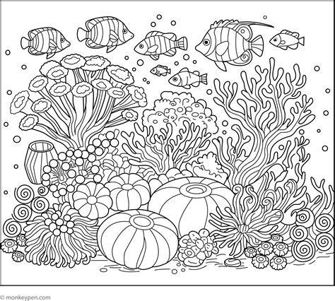 Coral Reef Coloring Page