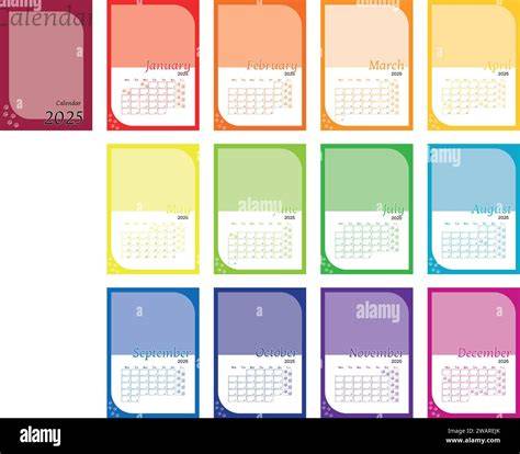 12 calendar colors
