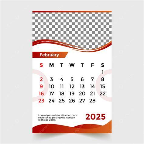 calendar february 2025